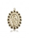 Miraculous Medal, 14 Karat Gold