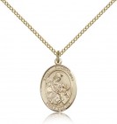 St. Eustachius Medal, Gold Filled, Medium