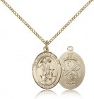Guardian Angel National Guard Medal, Gold Filled, Medium