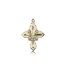 Cross Pendant, 14 Karat Gold