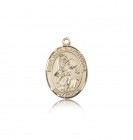 St. Gabriel the Archangel Medal, 14 Karat Gold, Medium
