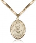 St. Maximilian Kolbe Medal, Gold Filled, Large