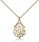 St. Theresa Medal, Gold Filled