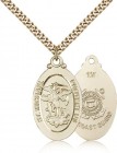 St. Michael Coast Guard Medal, Gold Filled