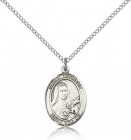 St. Therese of Lisieux Medal, Sterling Silver, Medium