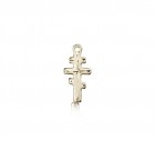 Greek Orthadox Cross Pendant, 14 Karat Gold