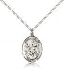 St. Kevin Medal, Sterling Silver, Medium