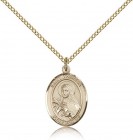 St. Theresa Medal, Gold Filled, Medium