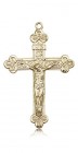 Crucifix Pendant, 14 Karat Gold