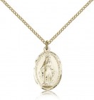 Miraculous Medal, Gold Filled