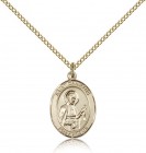 St. Camillus of Lellis Medal, Gold Filled, Medium