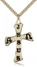 Cross Pendant, Gold Filled