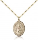 San Juan De La Cruz Medal, Gold Filled, Medium