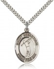 St. Sebastian Golf Medal, Sterling Silver, Large