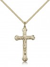 Crucifix Pendant, Gold Filled