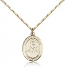 St. John Berchmans Medal, Gold Filled, Medium