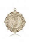 Our Lady of Guadalupe Medal, 14 Karat Gold