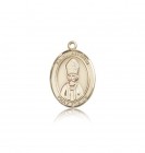 St. Anselm of Canterbury Medal, 14 Karat Gold, Medium