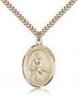 St. Remigius of Reims Medal, Gold Filled, Large