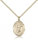 St. Stephanie Medal, Gold Filled, Medium