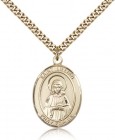 St. Lillian Medal, Gold Filled, Large