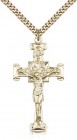 Crucifix Pendant, Gold Filled
