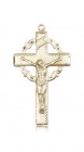 Crucifix Pendant, 14 Karat Gold