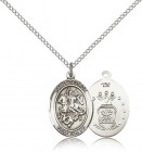 St. George Air Force Medal, Sterling Silver, Medium