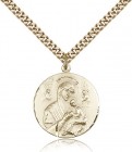 Our Lady of Perpetual Help Medal, Gold Filled