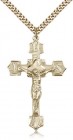 Crucifix Pendant, Gold Filled