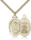 St. Michael Air Force Medal, Gold Filled