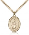 Our Lady of Victory Medal, Gold Filled, Large