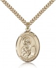 St. Paul the Apostle Medal, Gold Filled, Large