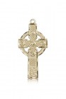 Kilklispeen Cross Pendant, 14 Karat Gold