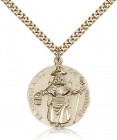 St. Ni&amp;Atilde;&amp;plusmn;o De Atocha Medal, Gold Filled
