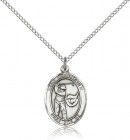 St. Christopher Golf Medal, Sterling Silver, Medium