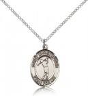 St. Christopher Golf Medal, Sterling Silver, Medium
