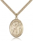 St. Columbanus Medal, Gold Filled, Large