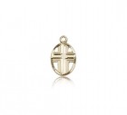 Cross Pendant, 14 Karat Gold