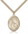St. Margaret of Cortona Medal, Gold Filled, Large