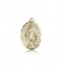 Immaculate Conception Medal, 14 Karat Gold