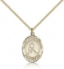 St. Christopher Ice Hockey Medal, Gold Filled, Medium