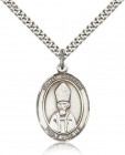 St. Anselm of Canterbury Medal, Sterling Silver, Large