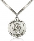St. Francis Medal, Sterling Silver