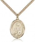 St. Basil the Great Medal, Gold Filled, Large