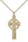 Kilklispeen Cross Pendant, Gold Filled