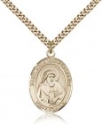 St. Bede the Venerable Medal, Gold Filled, Large