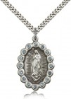 Our Lady of Guadalupe Medal, Sterling Silver