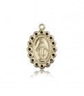Miraculous Medal, 14 Karat Gold