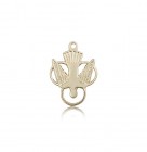 Holy Spirit Medal, 14 Karat Gold
